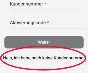 App Neukundenregistrierung-link2